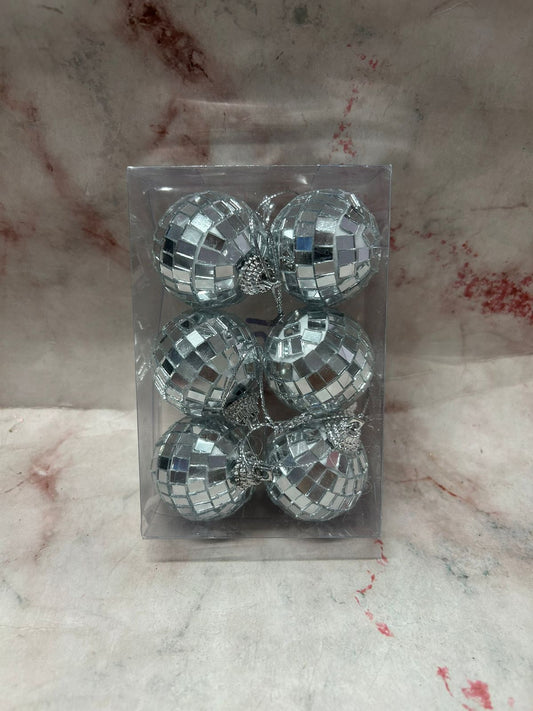 Disco Balls Faux Cake Decor (6pcs pack) Medium