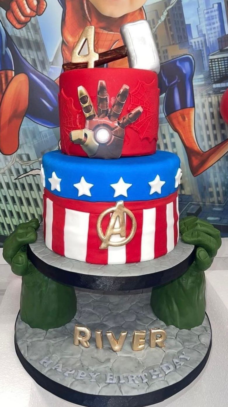 Hulk Hands Cake Structure Acrylic