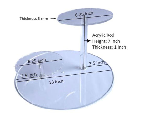 Tiers Cake Stand Structure Acrylic