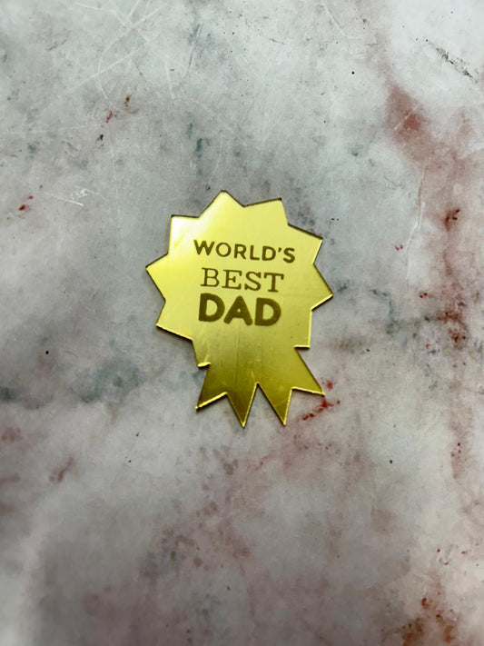 Happy Fathers Day Coin Worlds Best Dad 7 (Pack of 5pcs)