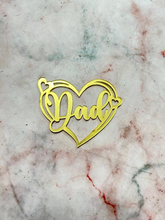 Happy Fathers Day Dad Cutout Topper 6(Pack of 5pcs)