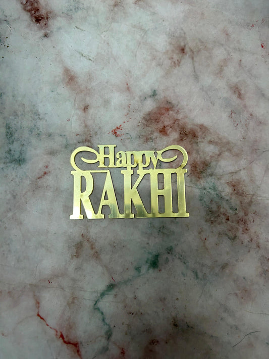 Happy Rakhi Cutout 1 Topper  (Pack of 10pcs)