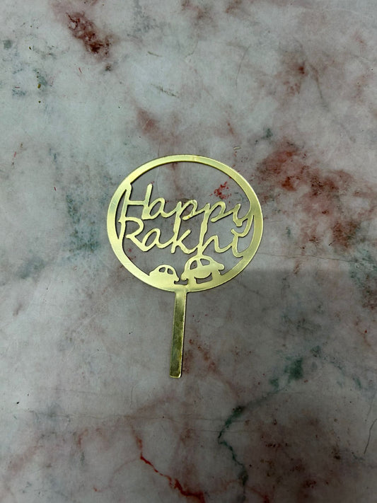Happy Rakhi Topper 11 (Pack of 5pcs)