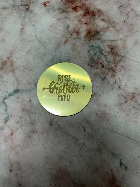 Happy Rakhi Coin Best Brother Ever (Pack of 5pcs)
