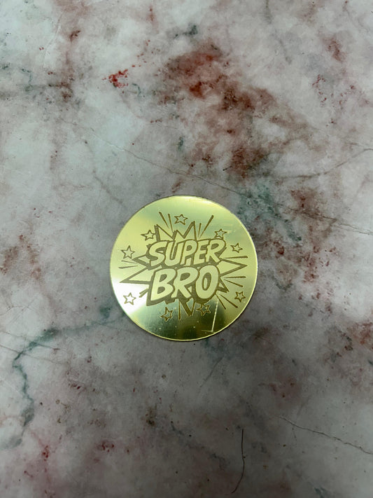 Happy Rakhi Coin Super Bro (Pack of 5pcs)