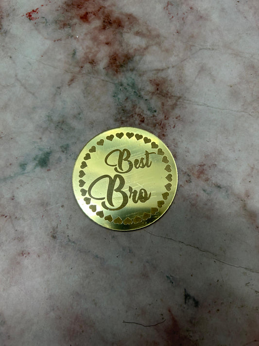 Happy Rakhi Coin Best Bro (Pack of 5pcs)