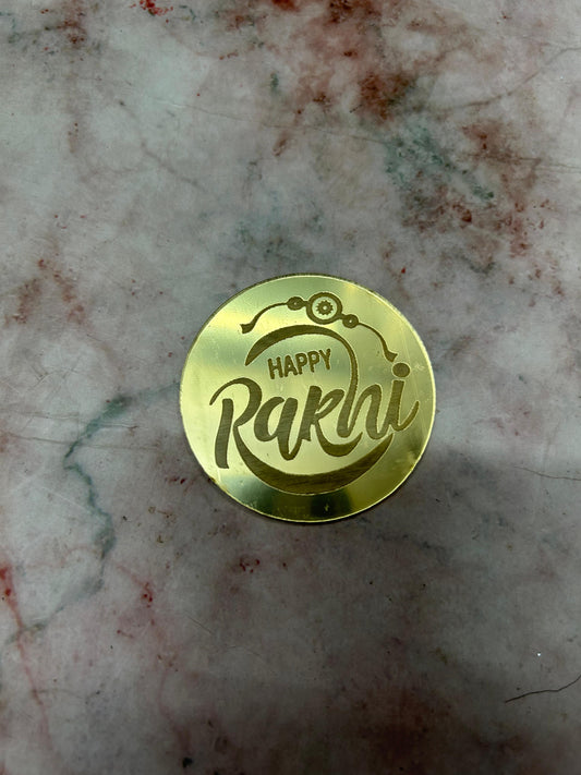 Happy Rakhi Coin 6 (Pack of 5pcs)