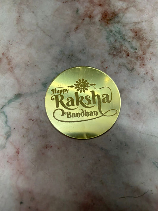 Happy RakshaBandhan Coin 3 (Pack of 5pcs)