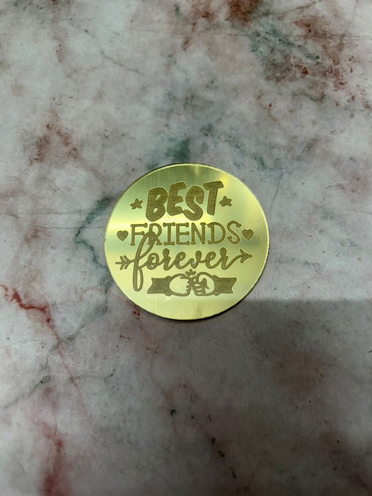 Happy Rakhi Coin Best Friends Forever (Pack of 5pcs)