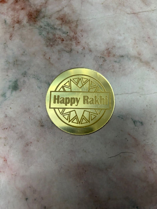 Happy Rakhi Coin 2 (Pack of 5pcs)