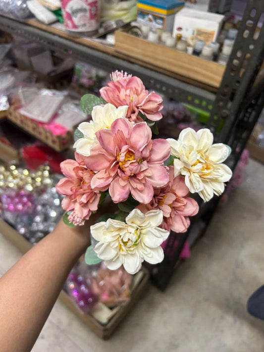 White and Pink Flower Bunch