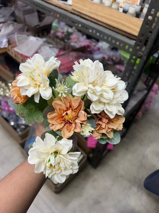 White and Orange Flower Bunch
