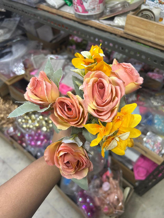 Rustic Orange Flower Bunch