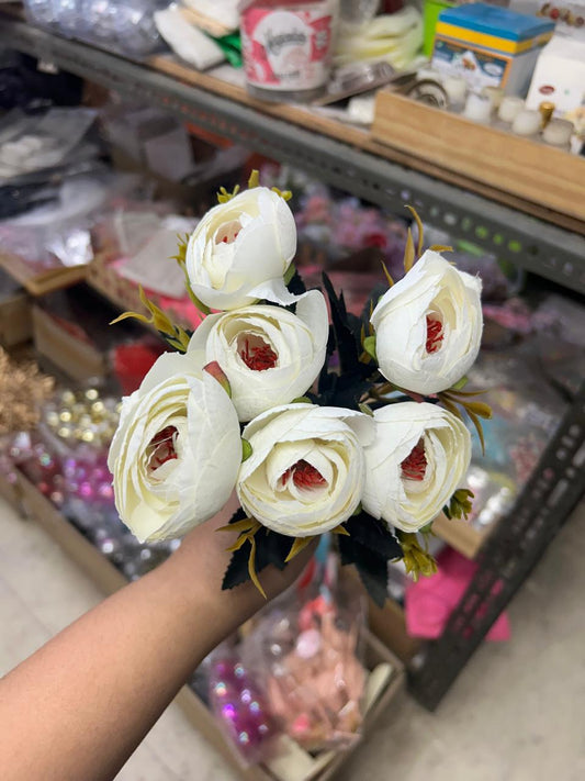 White Peony Flower Bunch