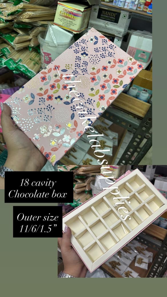 18 Cavity Chocolate Box( Pack Of 5pc )