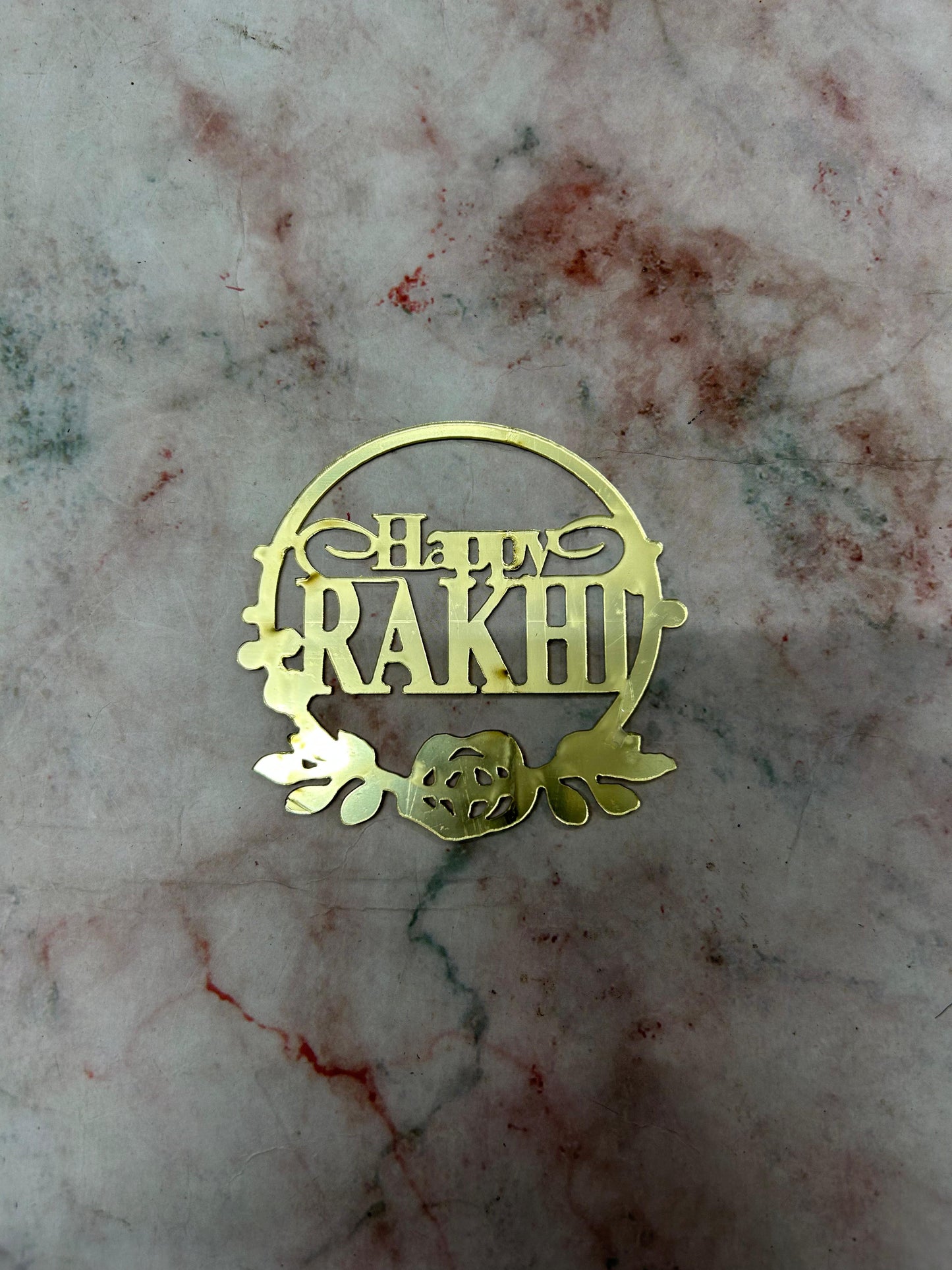 Happy Rakhi Cutout 5 Topper  (Pack of 10pcs)