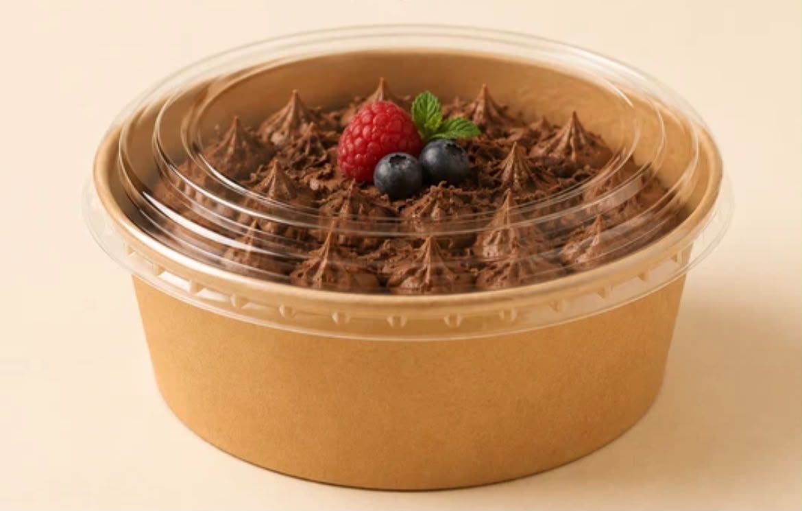 Big Kraft Paper Tubs (Pack of 10pcs)