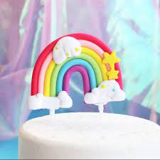 Rainbow Cake Topper.