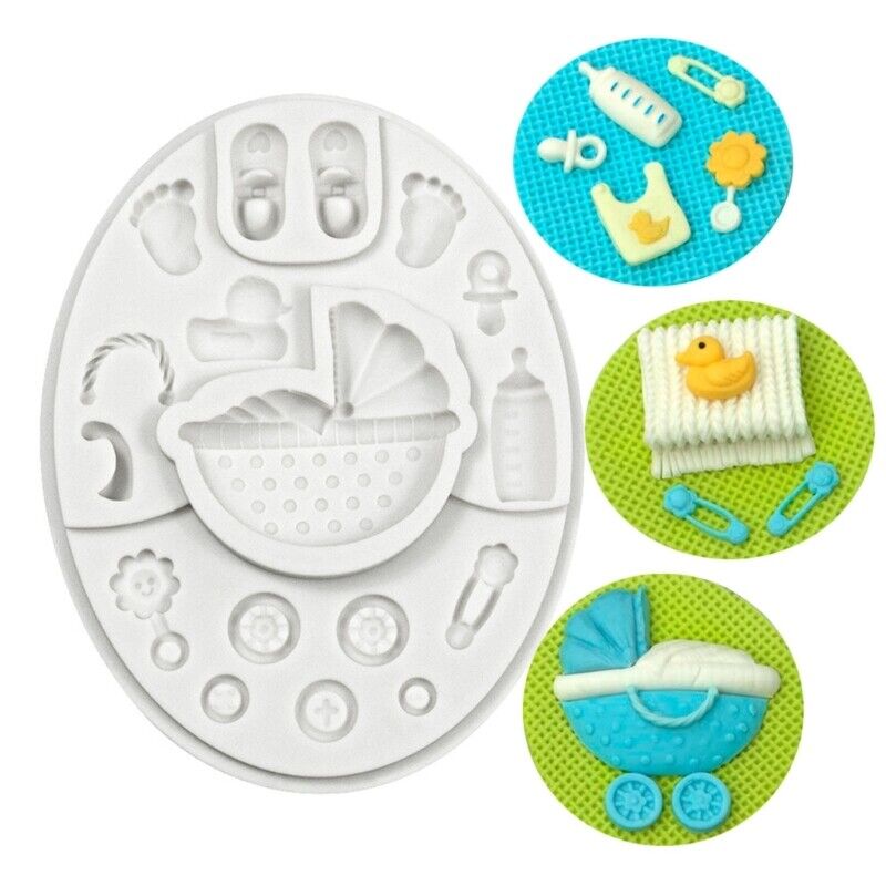 Pram Baby Theme Fondant Mould