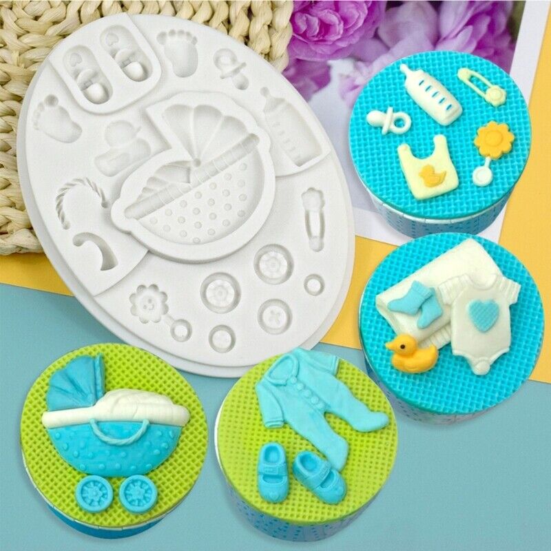 Pram Baby Theme Fondant Mould