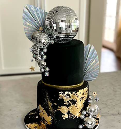 Disco Balls Faux Cake Decor (6pcs pack) Large