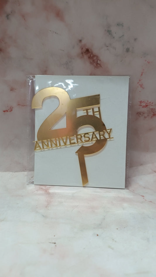 25th Anniversary topper 2