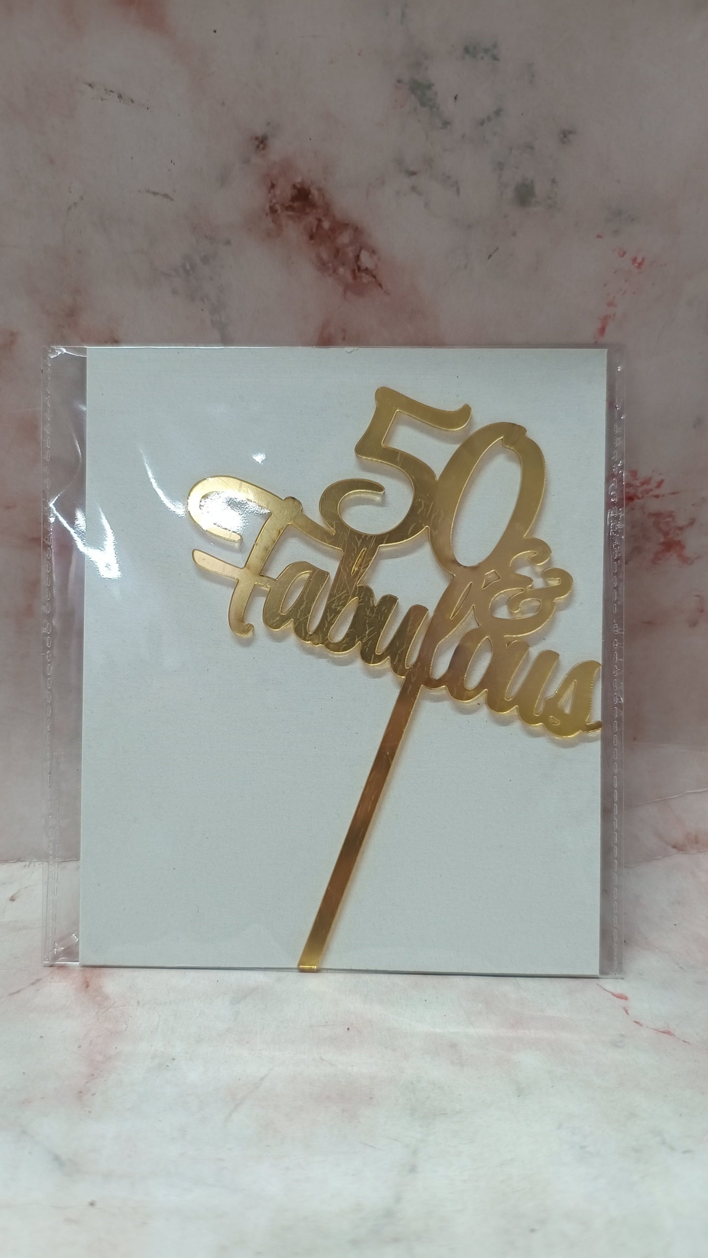 50 and fabulous topper